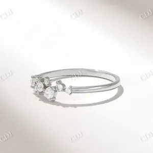 0.21CTW Round Iconic Cluster Diamond Wedding Band