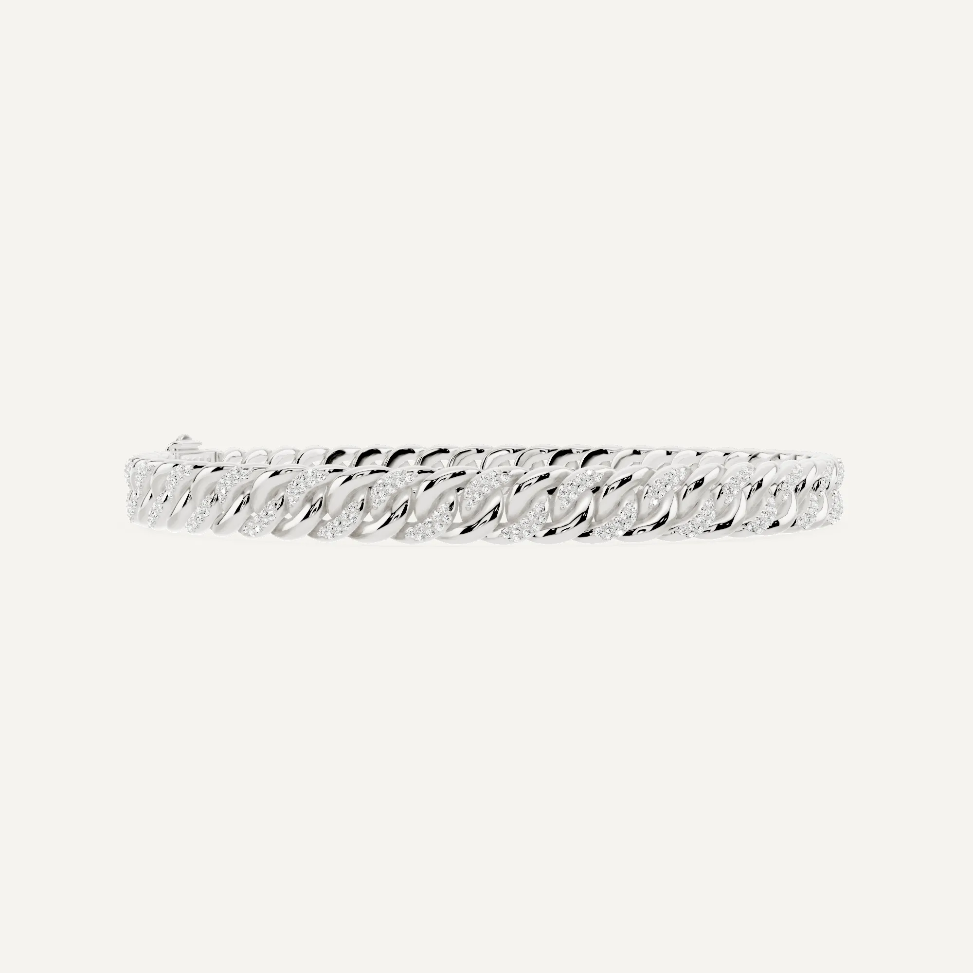 1 1/4 ctw Round Diamond Cuban Link Fashion Bracelet