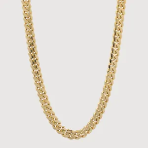 12mm Solid Gold Cuban Link Chain