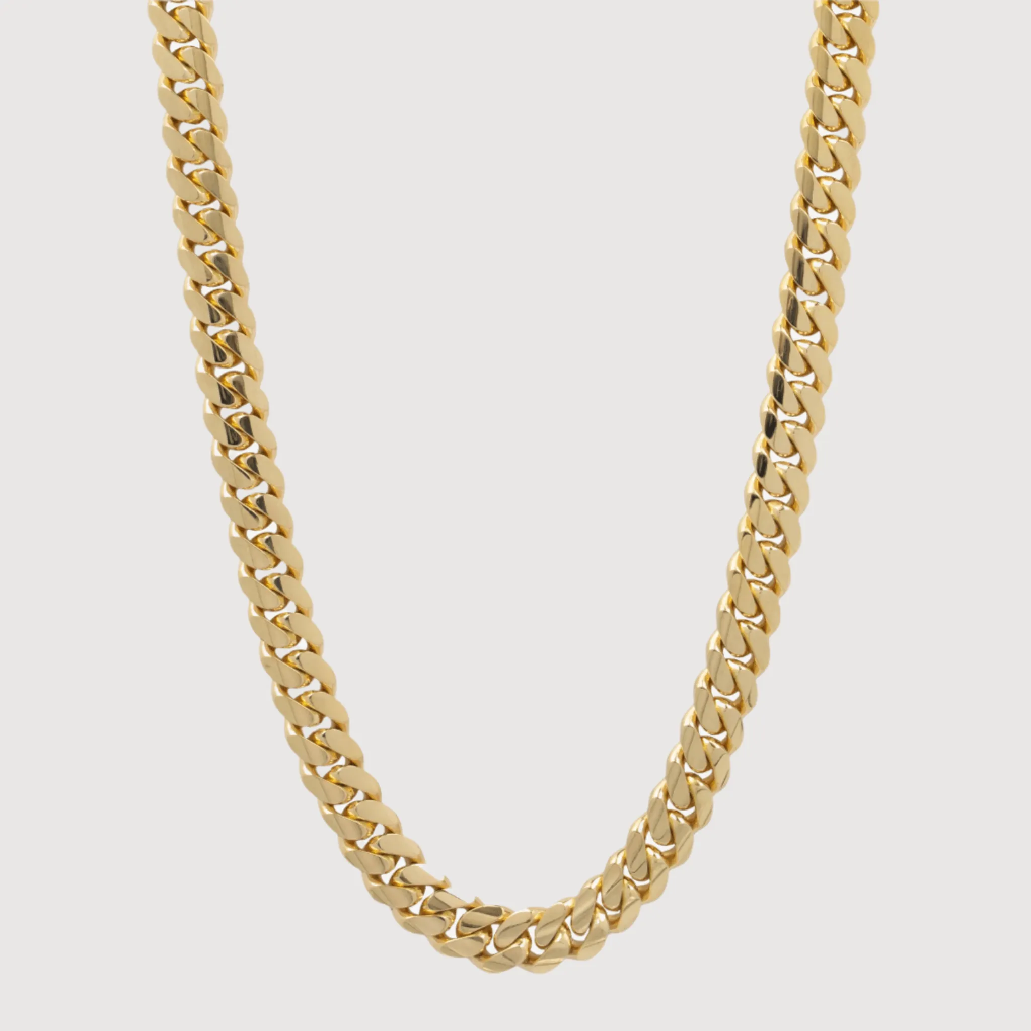 12mm Solid Gold Cuban Link Chain