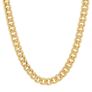 14K Chunky Cuban Link Chain Necklace