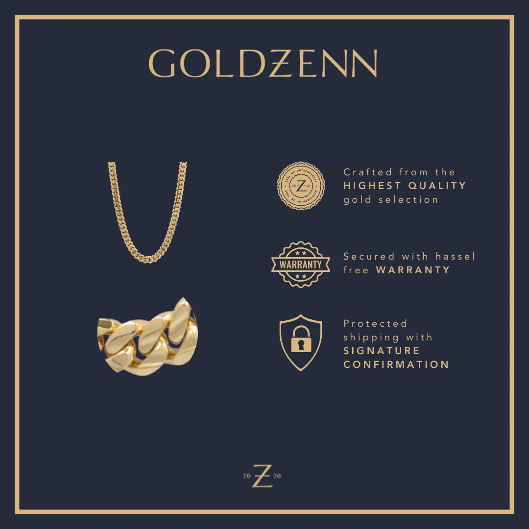 15mm Solid Gold Cuban Link Chain