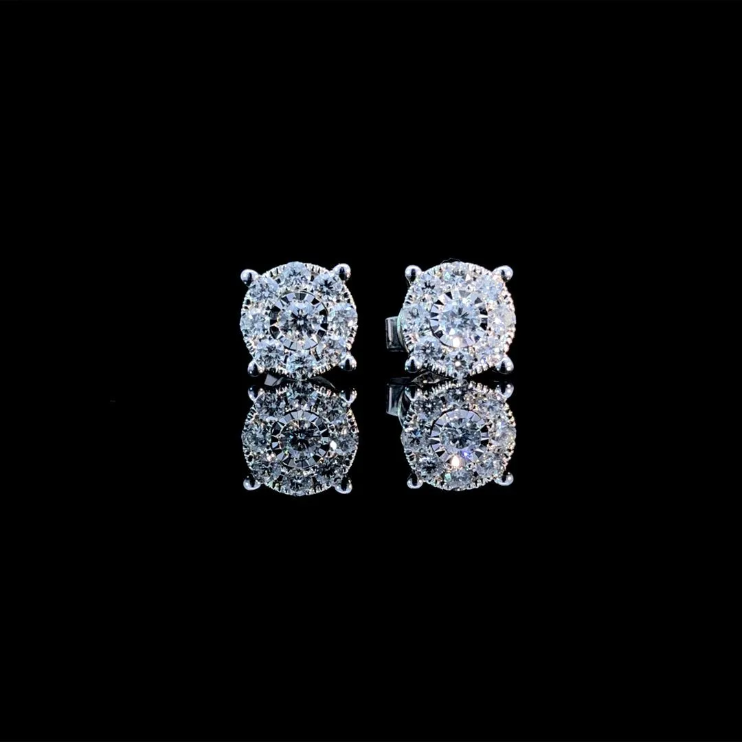 164270 - .75 ctw diamond earrings
