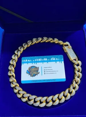 18mm Iced out Miami Cuban Link Chain