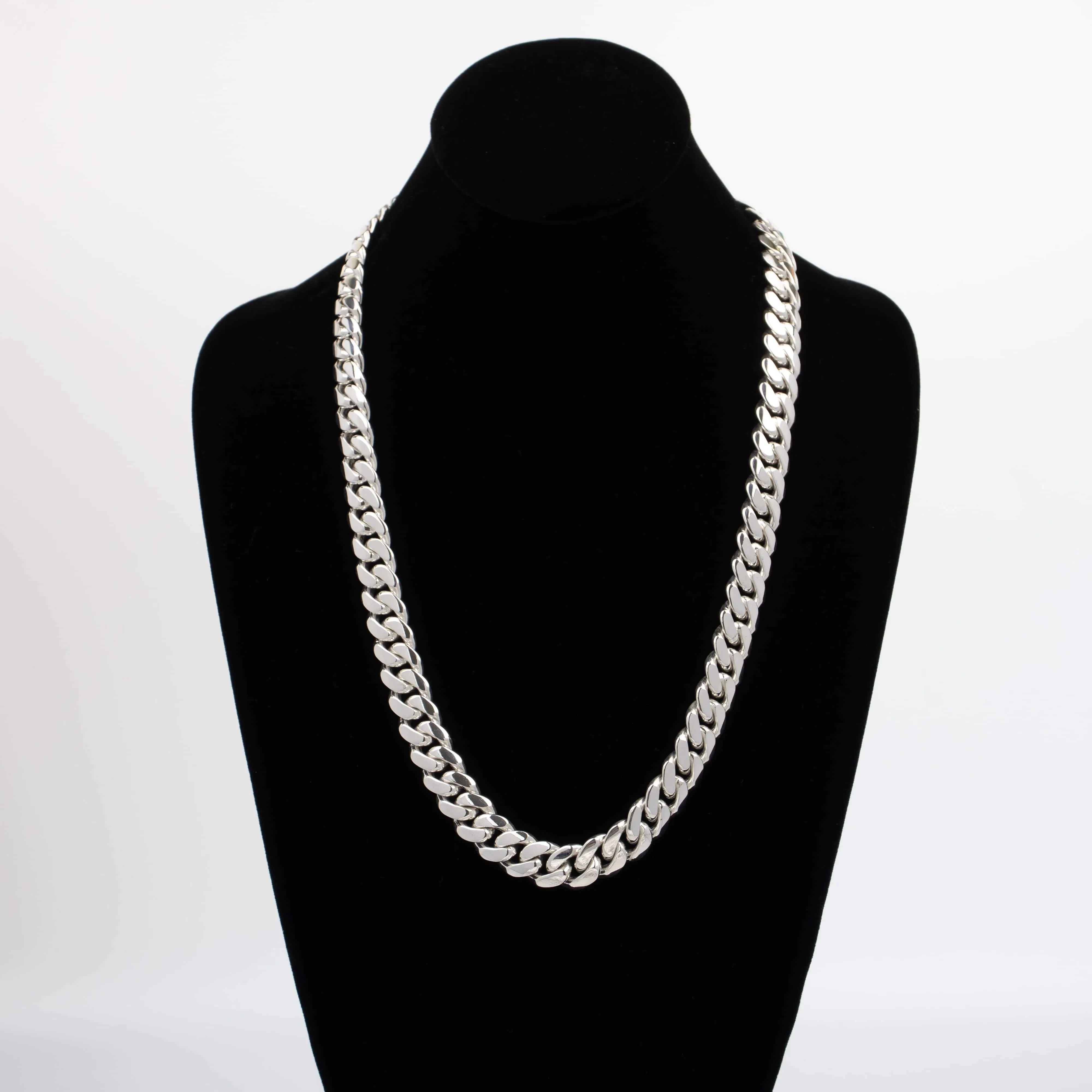 20mm Silver Cuban Link Chain – Handcrafted in 950 Silver