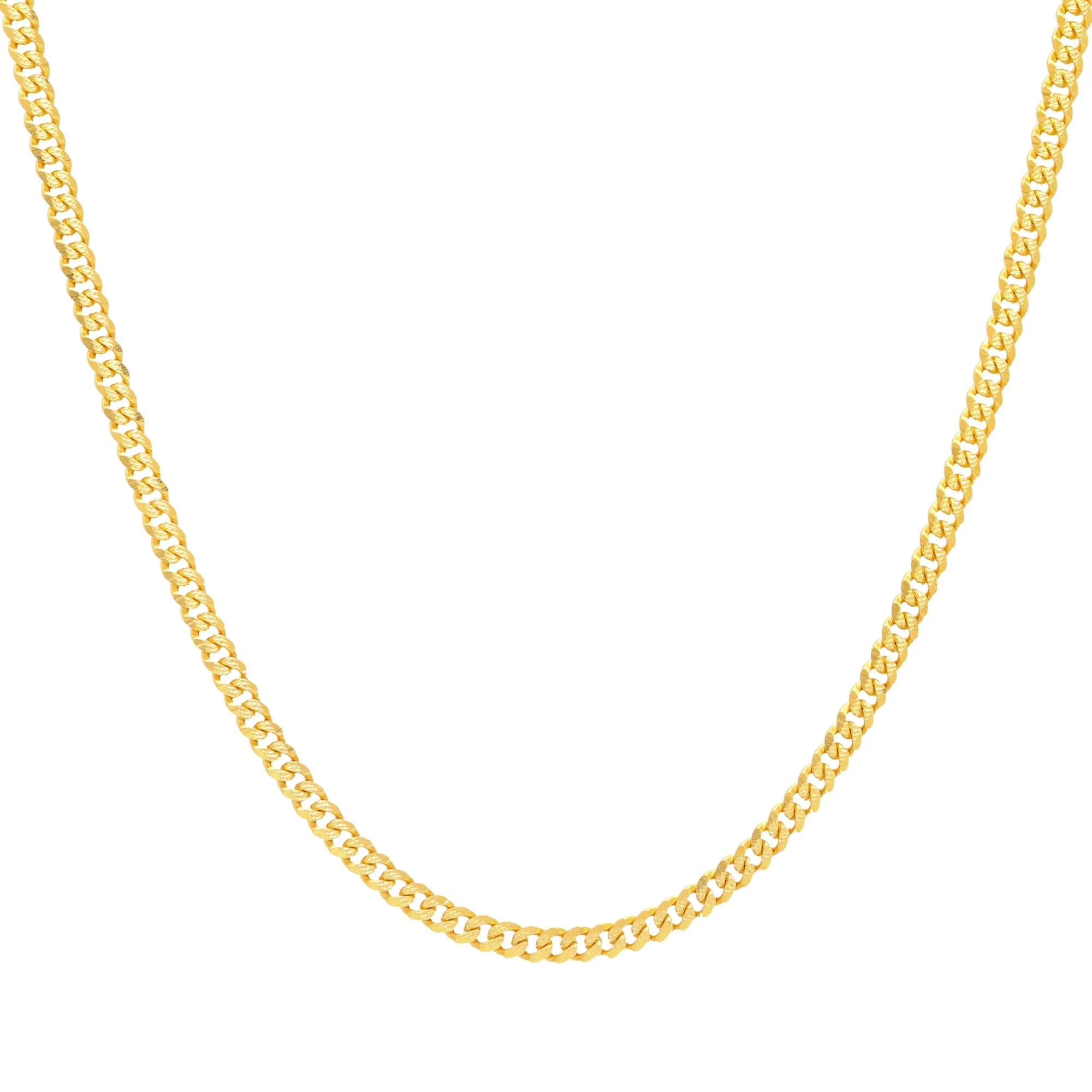22K Yellow Gold 22in Cuban Link Chain (25.5gm)