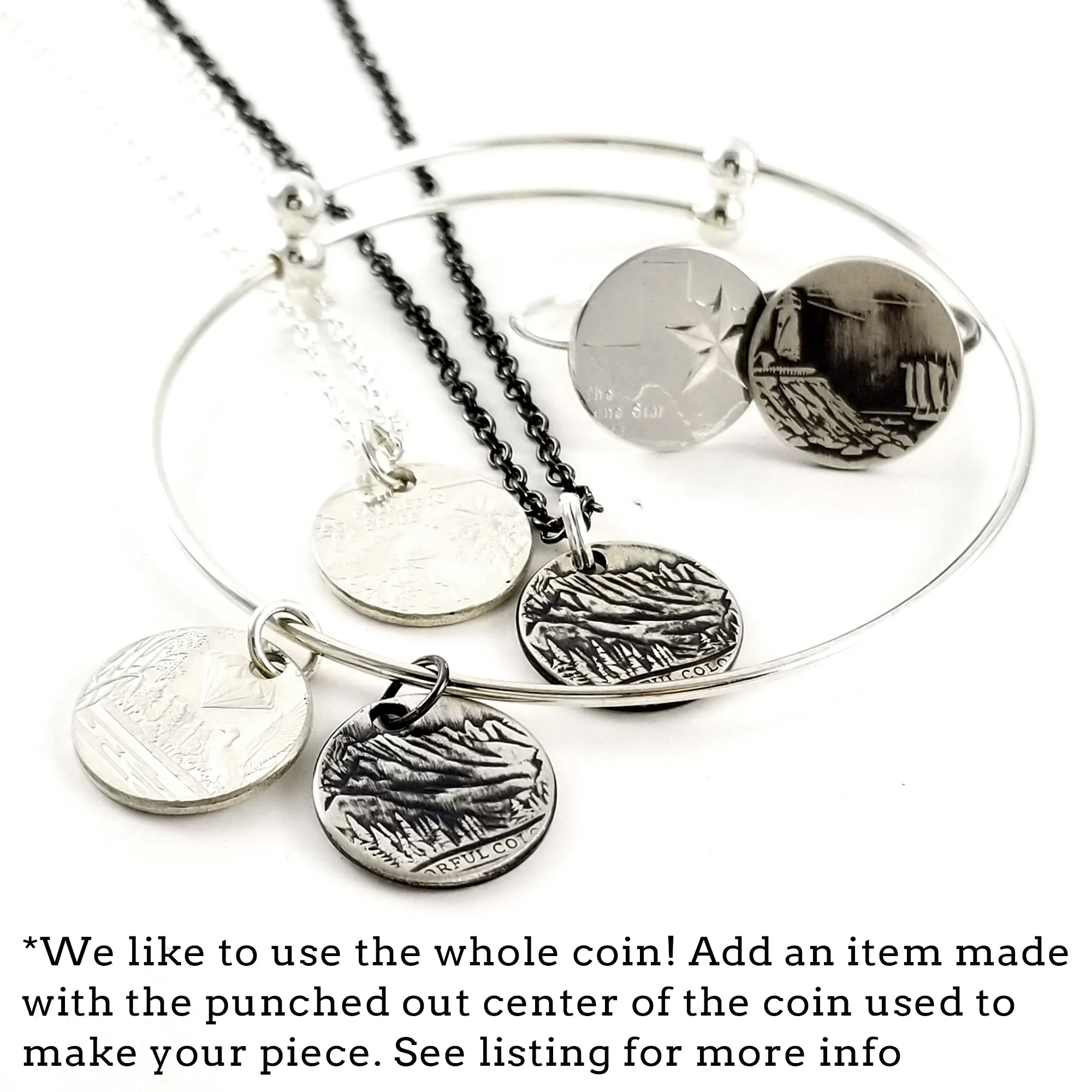 90% Silver State Quarter Twisted Coin Ring