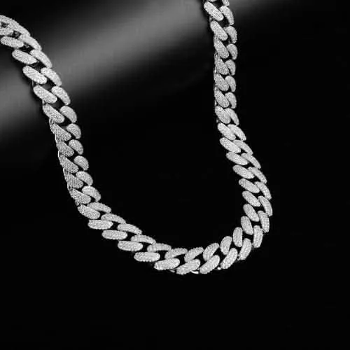 ANGUS 10 MM 925 Sterling Silver Cuban Link Chain - 22 Inch Luxury Edition