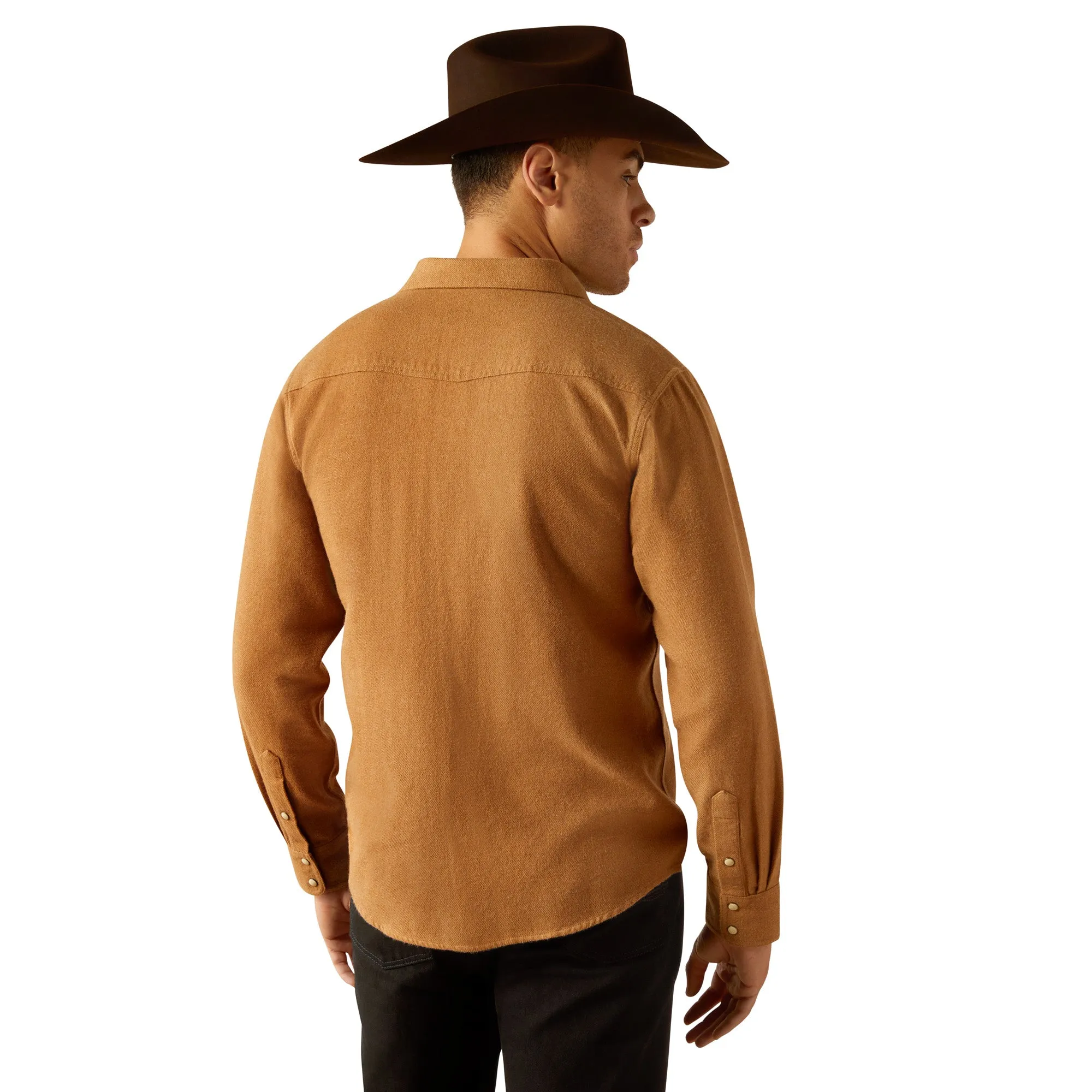 Ariat Men's Hyde Retro Fit Pale Khaki Snap Shirt 10053875
