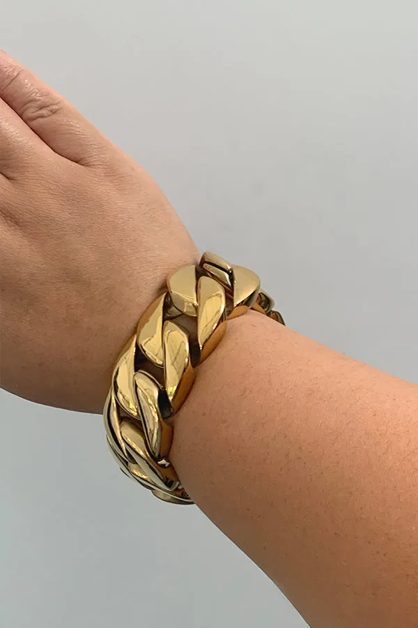 Biggie-Thick Gold Link Bracelet