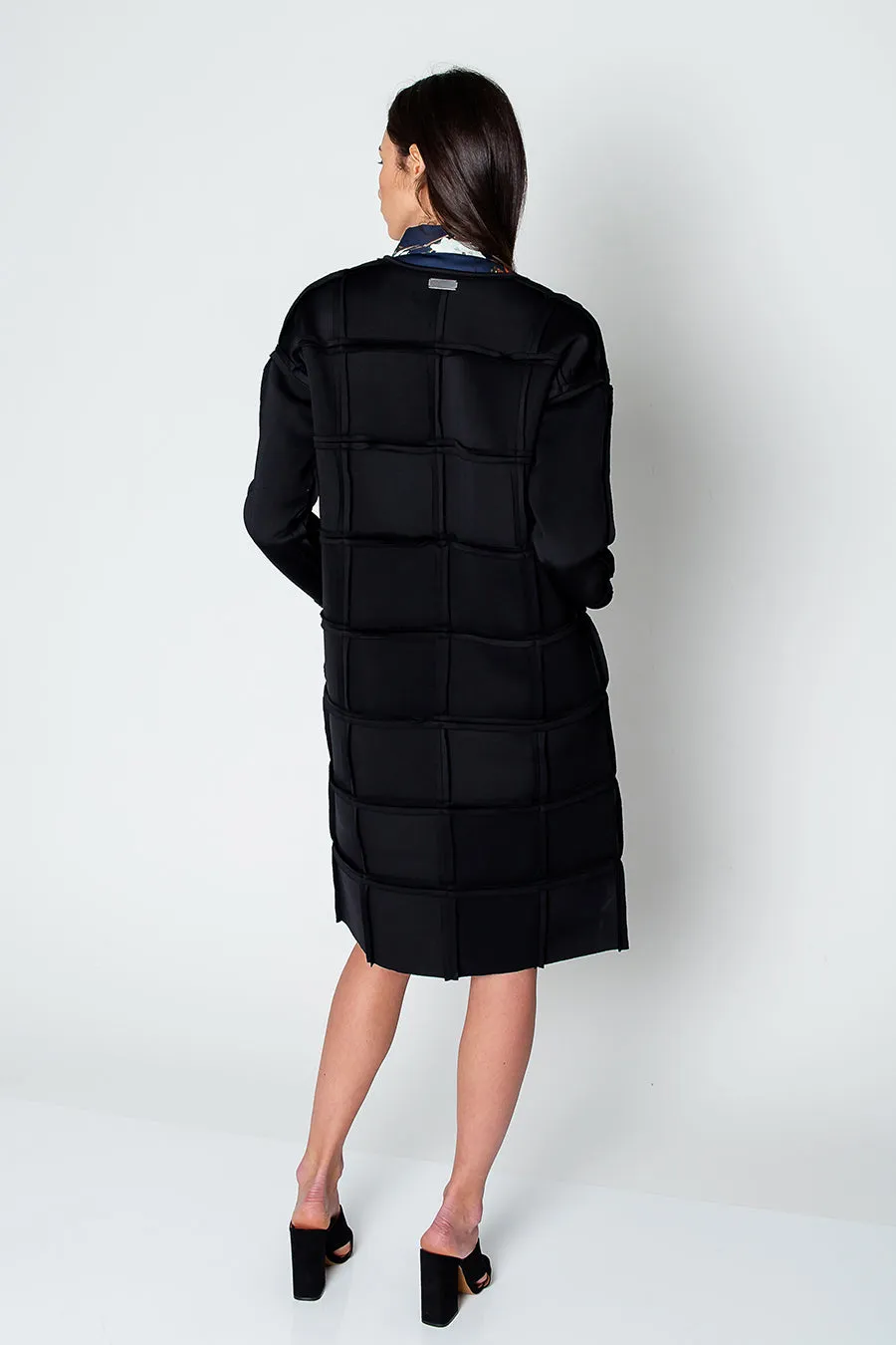 Black Neoprene Coat