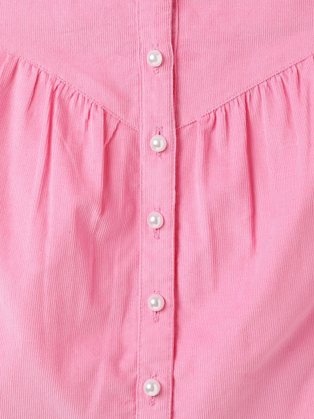 Blue Giraffe Girls Solid Full Sleeves Top
