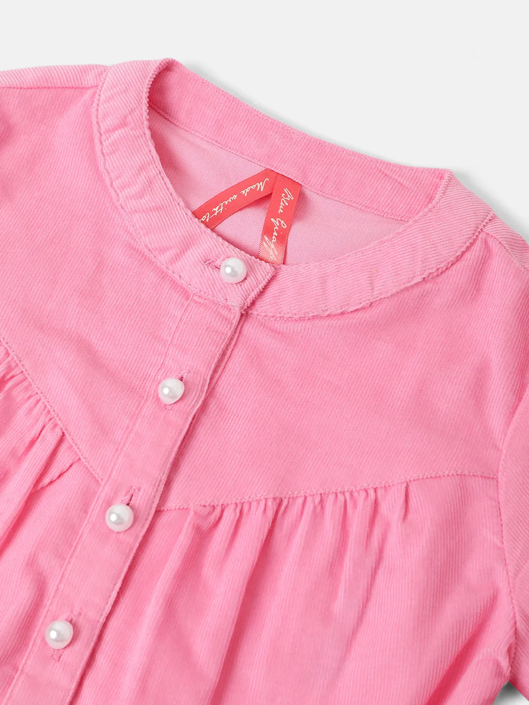 Blue Giraffe Girls Solid Full Sleeves Top