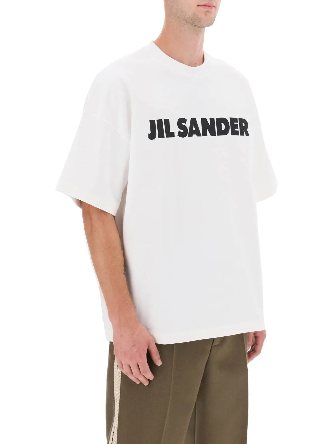 Boxy Logo Cotton T-Shirt