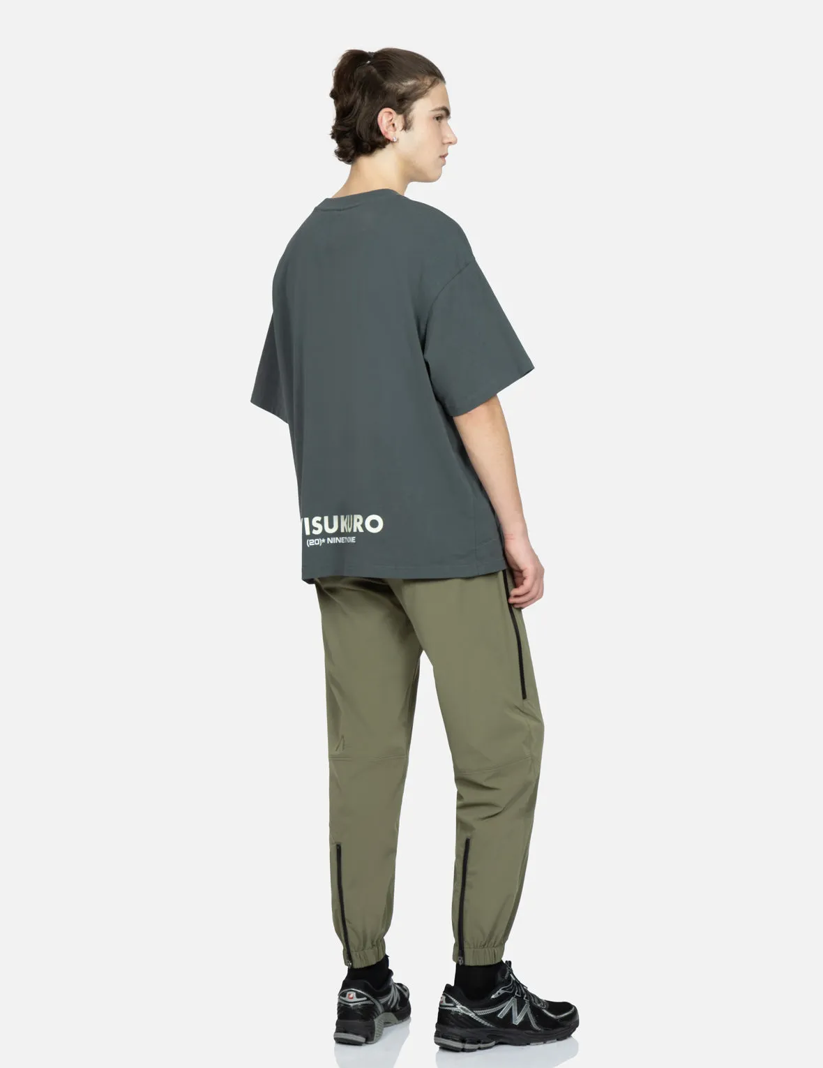 Boxy T-Shirt with Front Patchwork