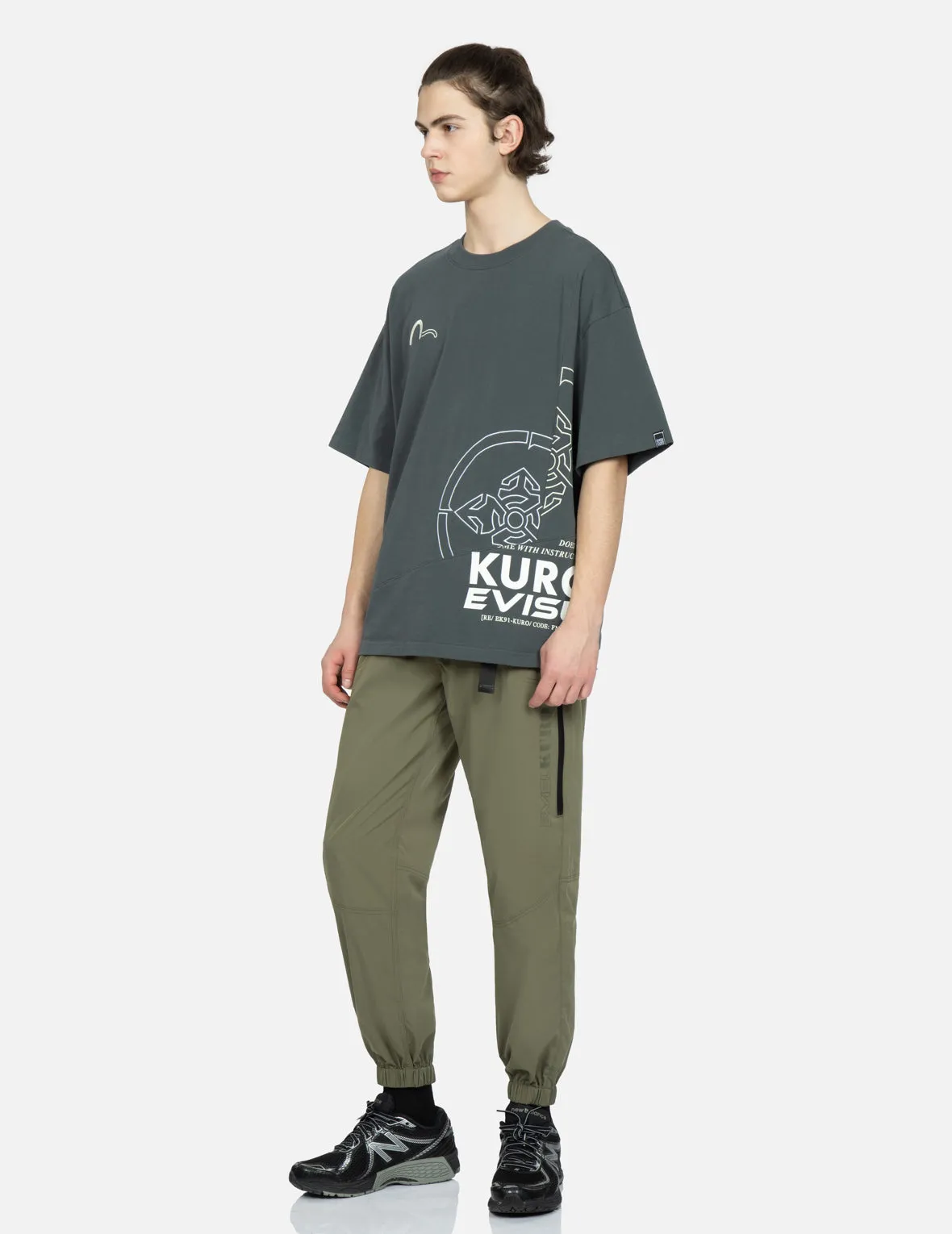 Boxy T-Shirt with Front Patchwork