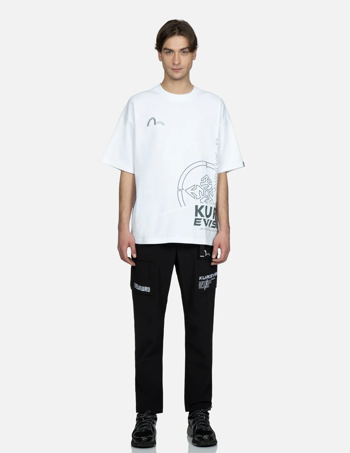 Boxy T-Shirt with Front Patchwork