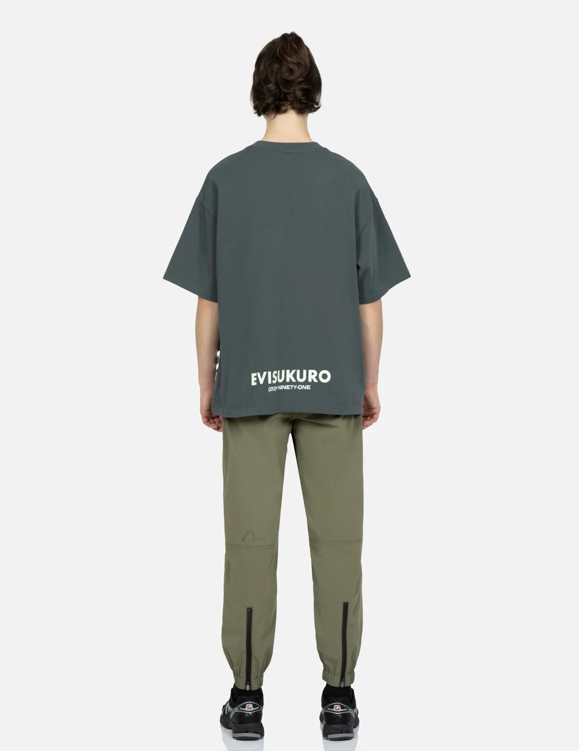 Boxy T-Shirt with Front Patchwork