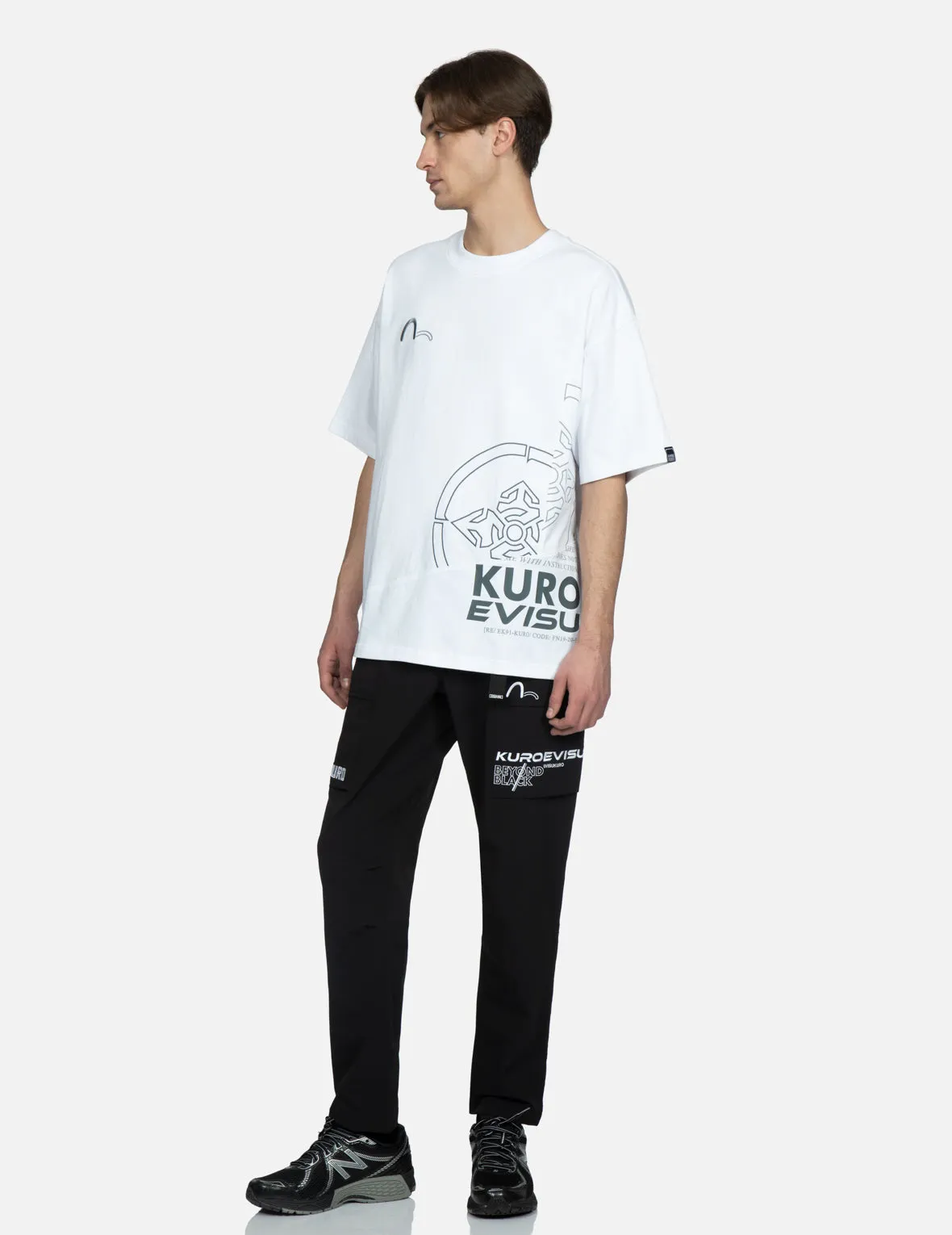 Boxy T-Shirt with Front Patchwork