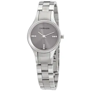 Calvin Klein Simplicity Quartz Crystal Silver Dial Ladies Watch K4323120