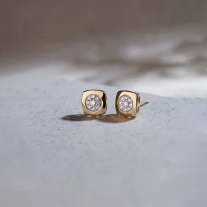Classic Dome Cluster Diamond Earrings