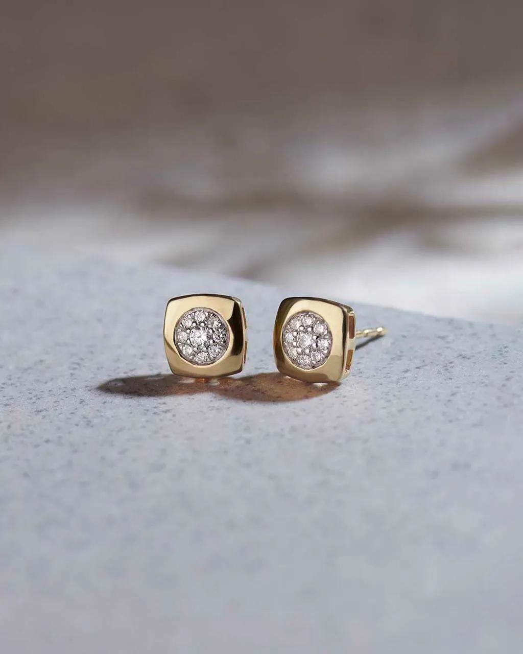 Classic Dome Cluster Diamond Earrings