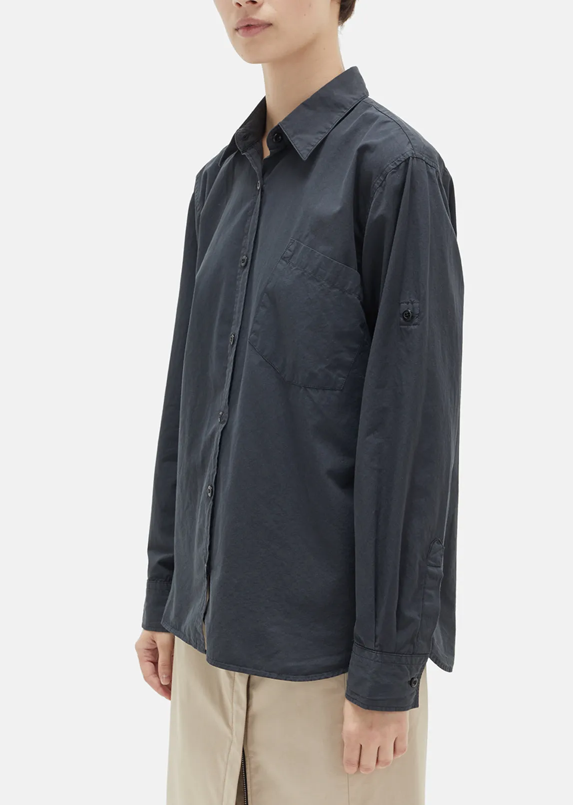 Compact Cotton Poplin Shirt