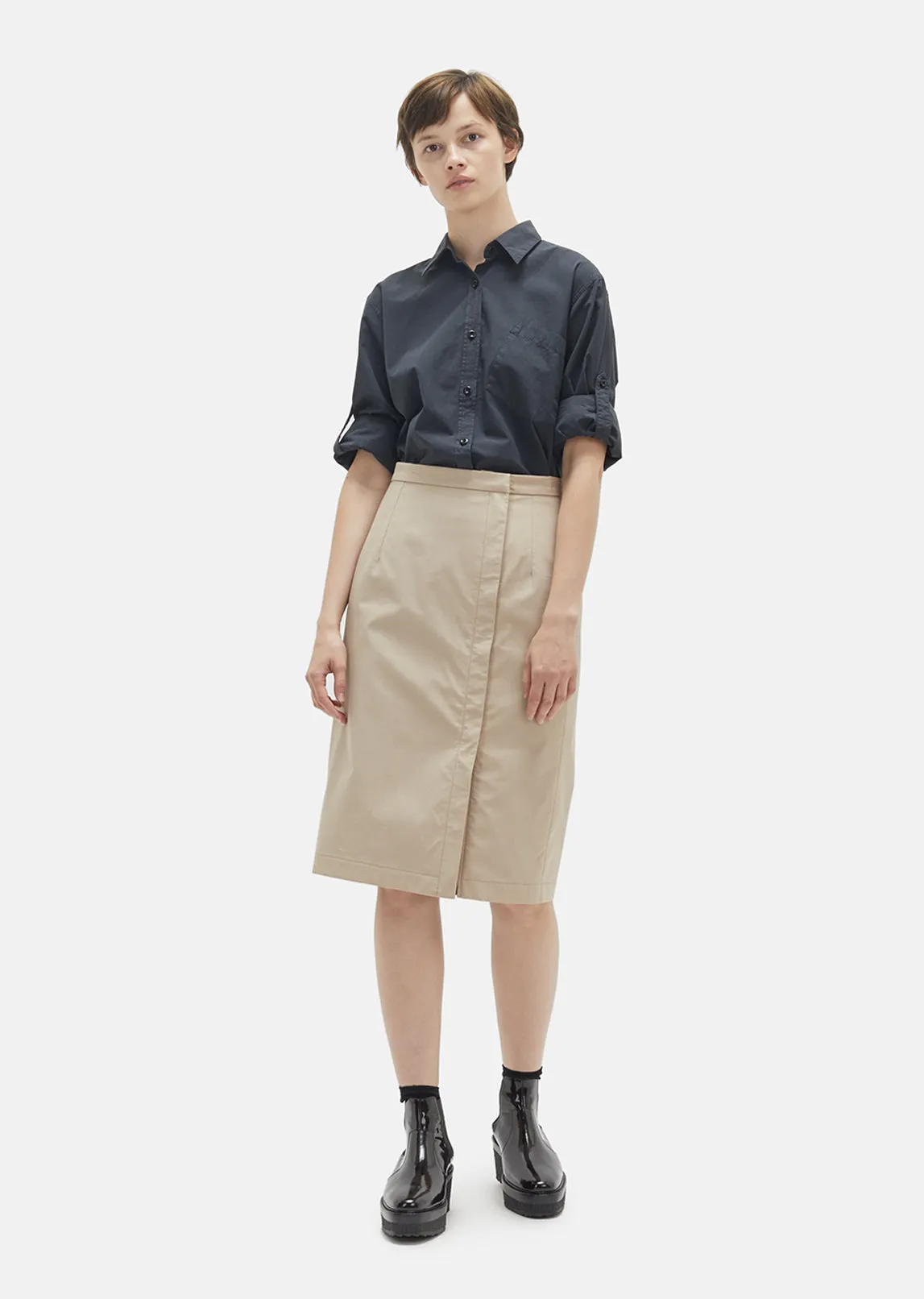 Compact Cotton Poplin Shirt