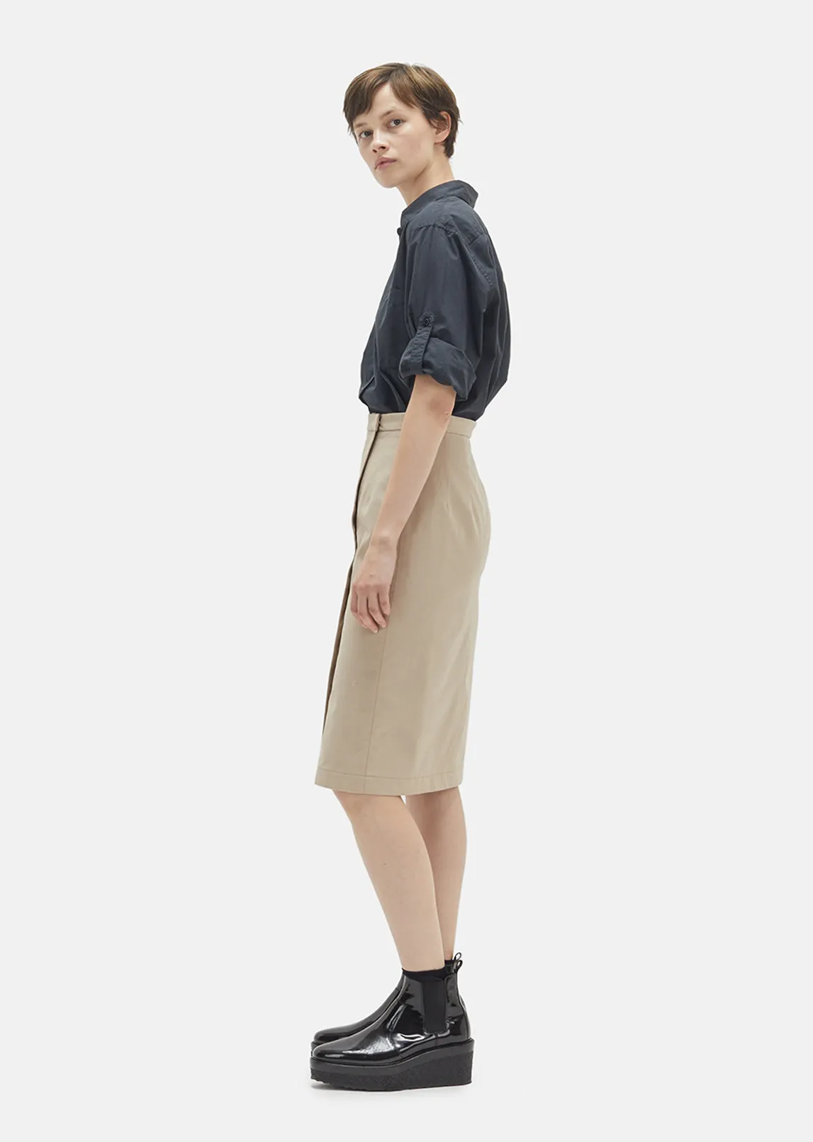 Compact Cotton Poplin Shirt