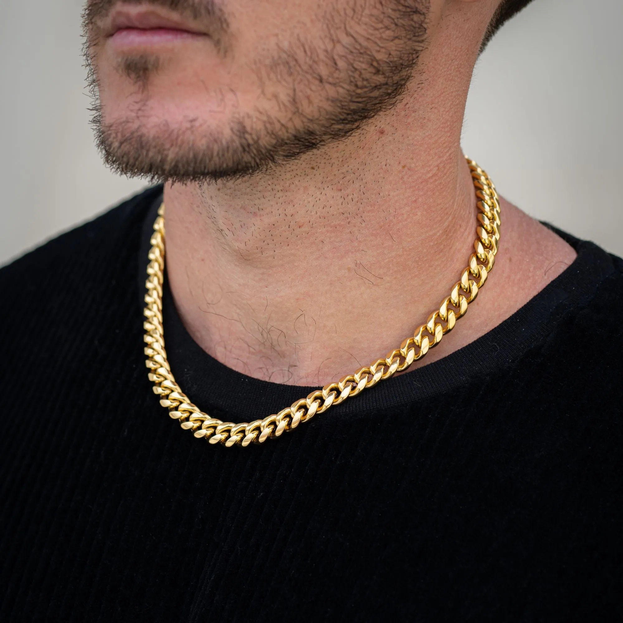 Cuban Link Chain 10mm - Gold RG164