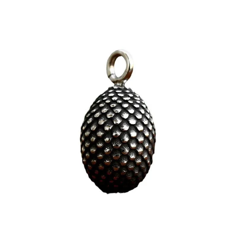 Custom Pine Cone Pendant in Titanium Steel for Men by Planderful