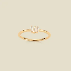 CZ Baguette Ring