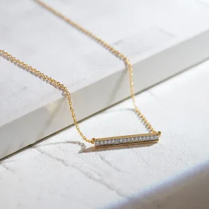 Diamond Bar Necklace