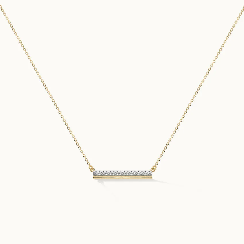 Diamond Bar Necklace