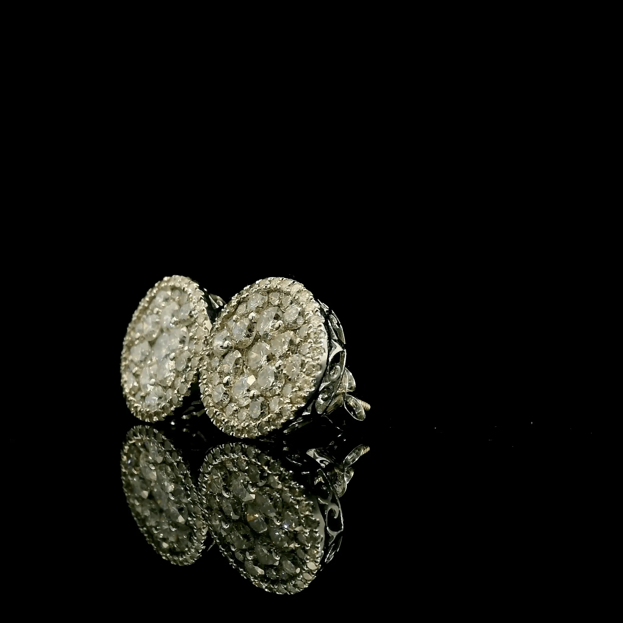 Diamond Cluster Earrings