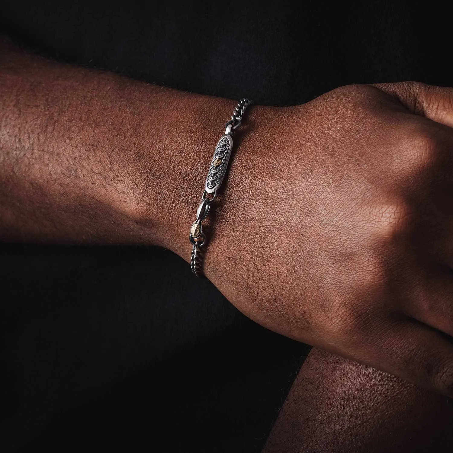 Dragon Scale Cuban Link Bracelet - 4mm
