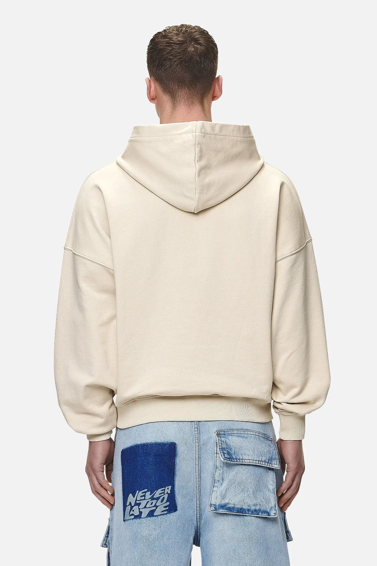 Drew Terry Boxy Hoodie Washed Desert Sand