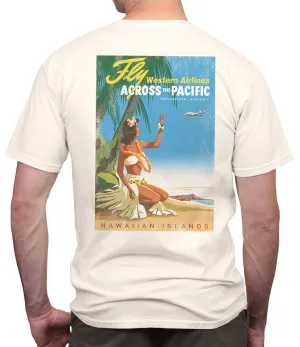 Fly Western Airlines Across the Pacific Retro T-Shirt