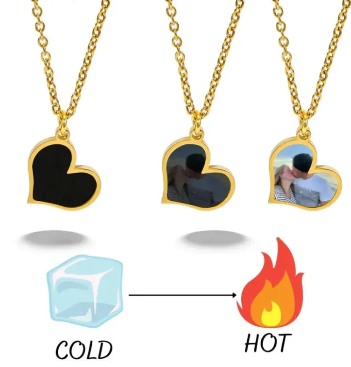 Geo Heart Metal Necklace