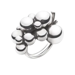 Georg Jensen Moonlight Grapes Ring - Oxidised Sterling Silver