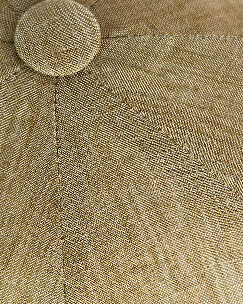 Green Linen Gatsby Cap
