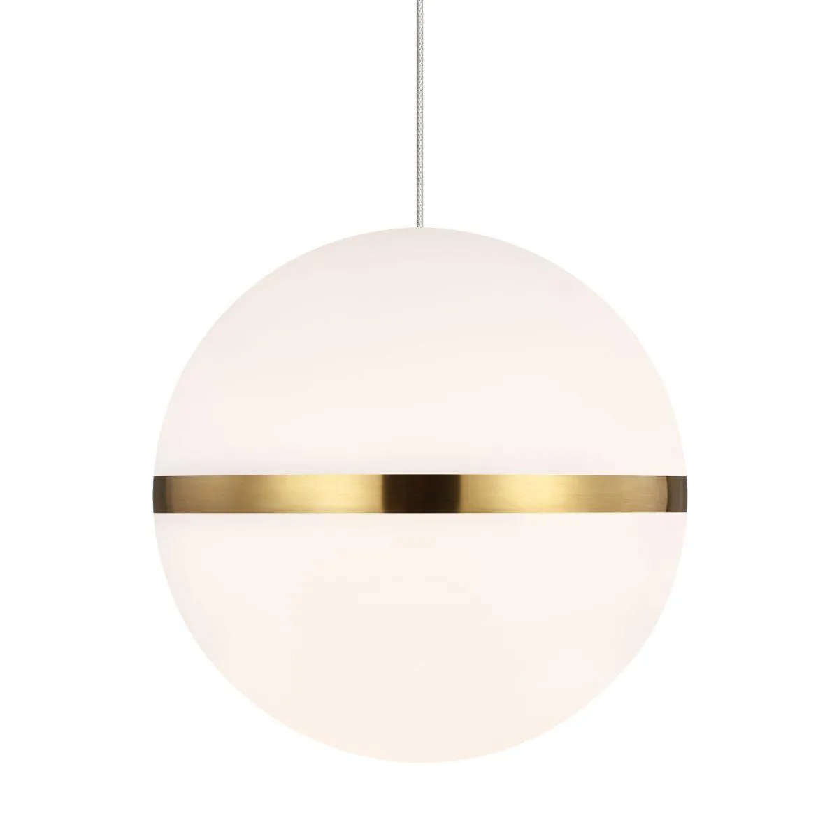 Hanea pendant light monorail natural brass finish