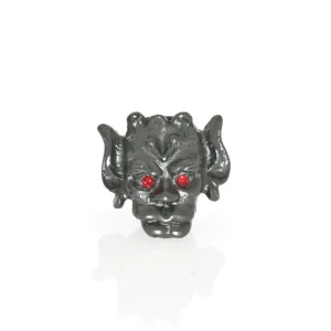 Hematite Gargoyle with Siam Eyes Charm