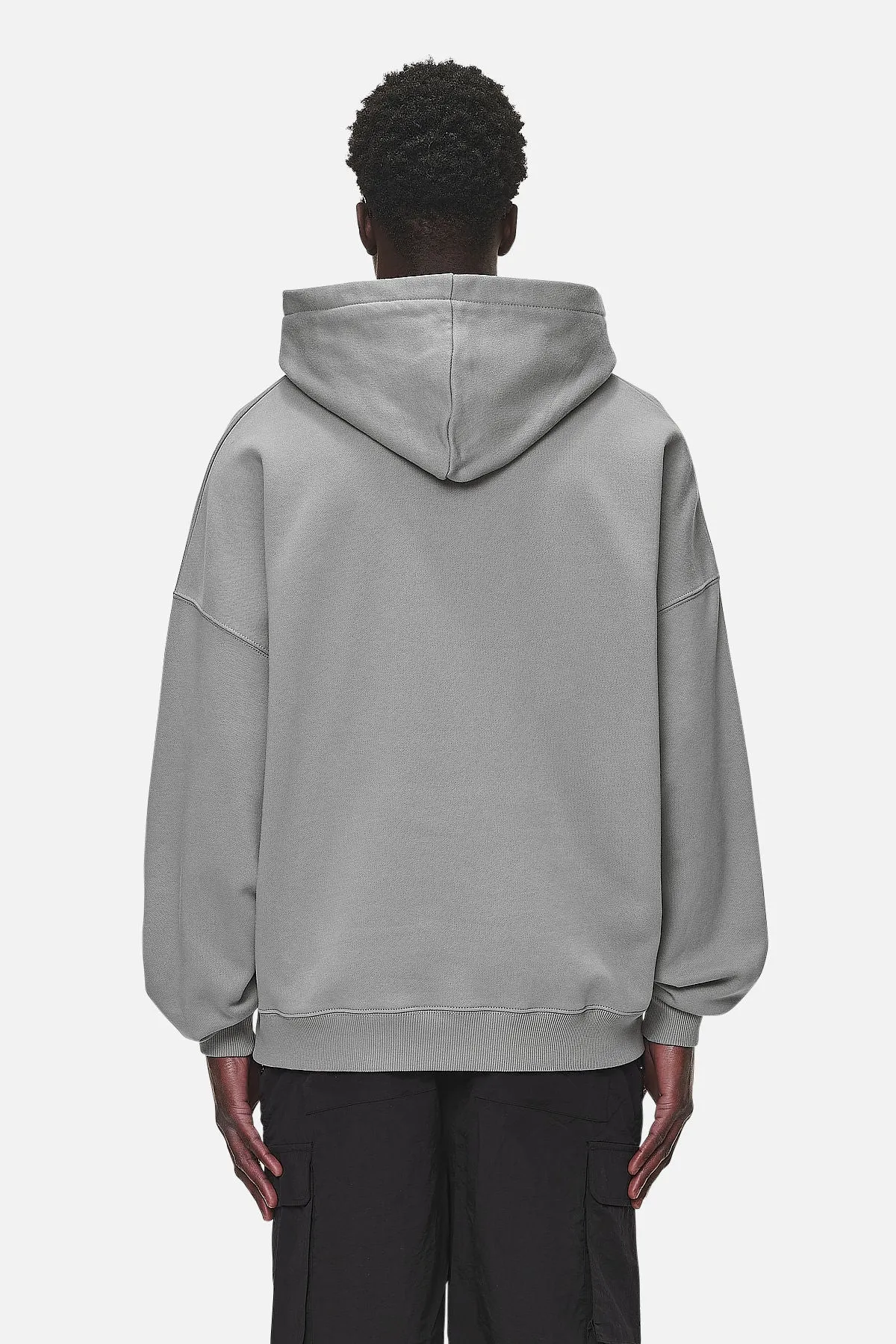 Leono Boxy Hoodie Washed Cool Grey