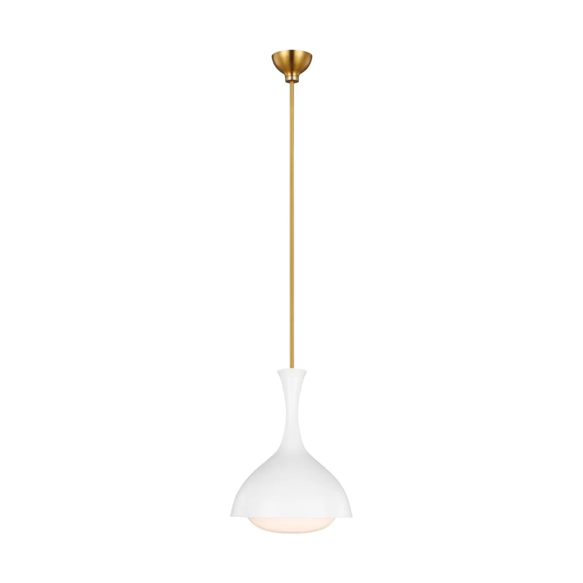Lucerne 9 in. Pendant Light Matte White finish