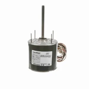 Marathon Condenser Fan Motor, 1075 RPM, 3/4 HP, 208/230 V, 48Z Frame, Open Air Over