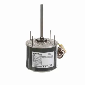 Marathon Condenser Fan Motor, 825 RPM, 1/4 HP, 208-230 V, 48Z Frame, Open Air Over