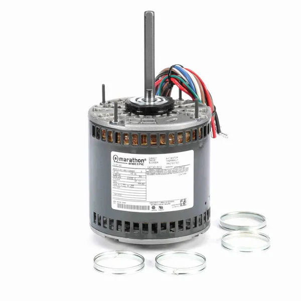 Marathon Direct Drive Motor, 1075 RPM, 3/4 HP, 208-230 V, 48Z Frame, Open Air Over