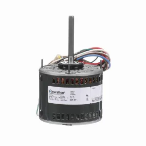 Marathon Direct Drive Motor, 1625 RPM, 1/4 HP, 115 V, 48Z Frame, Open Air Over