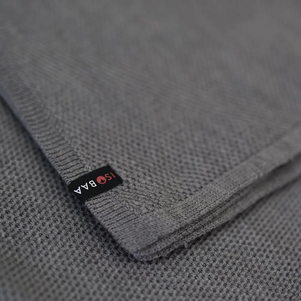 Merino Honeycomb Shawl (Charcoal)